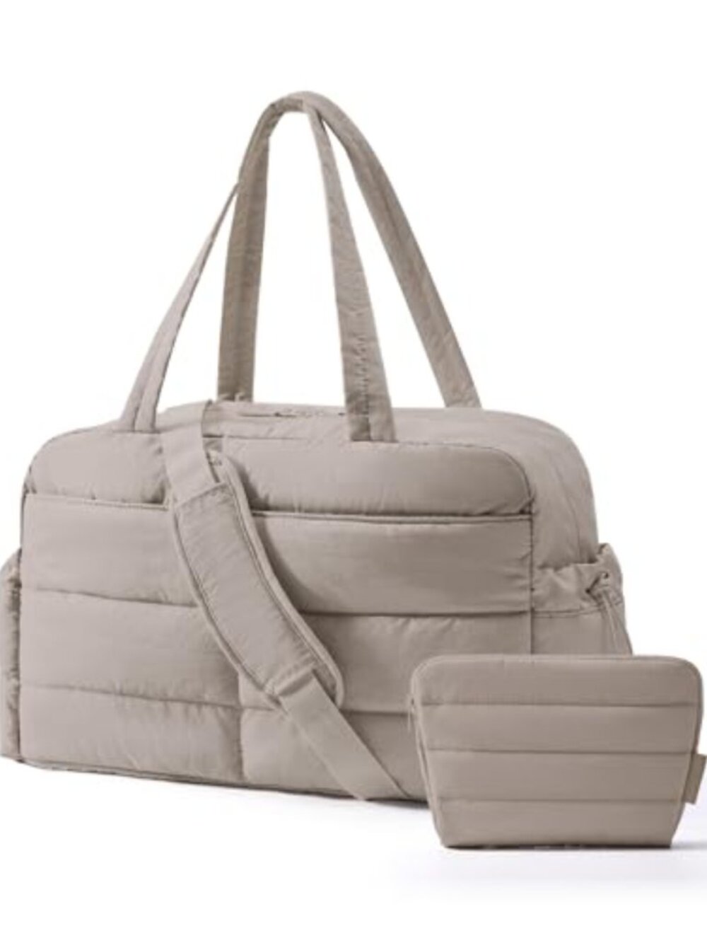 Water Resistant Travel Duffle Bag with Toiletry Pouch, 31L Weekender